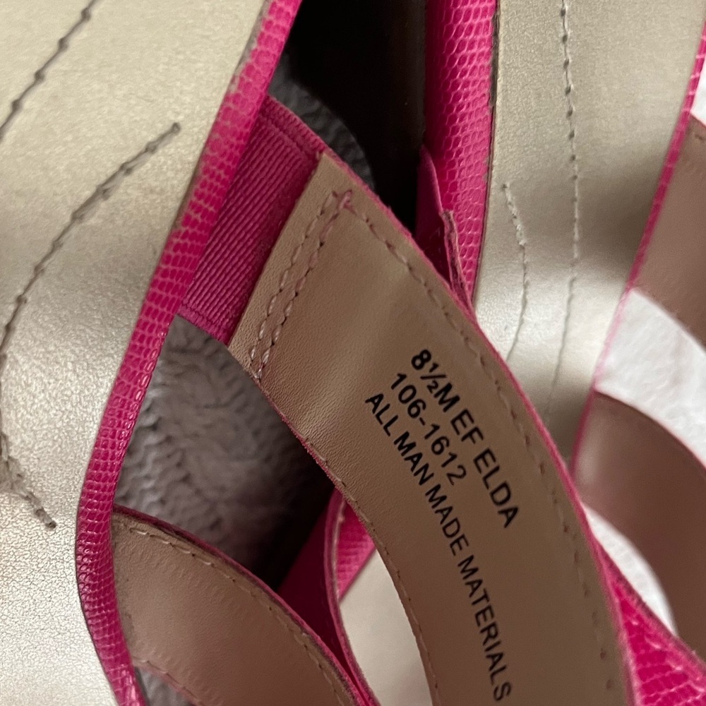 East 5th Pink Women's Strappy Sandals Small Heel Size 8.5 - Picture 10 of 13